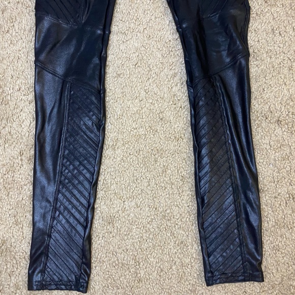 Spanx Faux Leather Moto Leggings - Picture 5 of 9